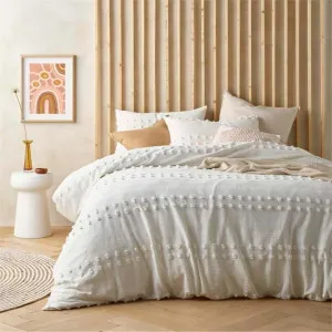 Vintage Design Sans Sovci Cotton Natural Quilt Cover Set by null, a Quilt Covers for sale on Style Sourcebook