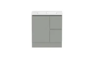 Ascot Floor Or Wall Mount Vanity 760mm 2 Draw Rh 1 Door Nouveau | Made From MDF In Grey By Raymor by Raymor, a Vanities for sale on Style Sourcebook