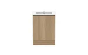 Ascot Floor Or Wall Mount Slim Vanity 615mm In Plantation Ash By Raymor by Raymor, a Vanities for sale on Style Sourcebook
