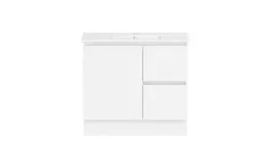 Ascot Floor Or Wall Mount Slim Vanity 900mm 2 Draw Rh 1 Door Polar Gloss In White By Raymor by Raymor, a Vanities for sale on Style Sourcebook