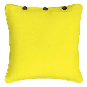 RANS London Yellow with button 43X43cm Cushion Cover by null, a Cushions, Decorative Pillows for sale on Style Sourcebook
