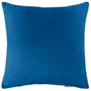 Mirage Haven Rina Premium Velvet French Blue 60x60cm Cushion Cover by null, a Cushions, Decorative Pillows for sale on Style Sourcebook