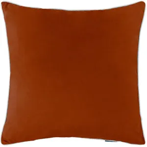 Mirage Haven Rina Premium Velvet Rust 60x60cm Cushion Cover by null, a Cushions, Decorative Pillows for sale on Style Sourcebook