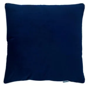 Mirage Haven Rina Premium Velvet Dark Blue 60x60cm Cushion Cover by null, a Cushions, Decorative Pillows for sale on Style Sourcebook