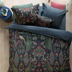 PIP Studio Pavoni Dark Blue Quilt Cover Set by null, a Quilt Covers for sale on Style Sourcebook