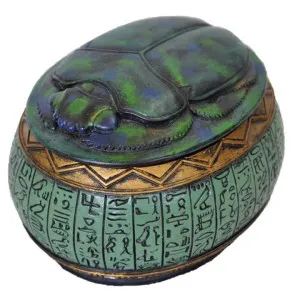 Veronese Cold Cast Bronze Coated Scarab Beetle Trinket Box by Veronese, a Decorative Boxes for sale on Style Sourcebook