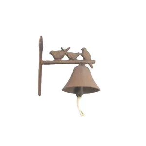 Resting Sparrows Cast Iron Wall Mount Door Bell, Antique Rust by Mr Gecko, a Doorbells for sale on Style Sourcebook