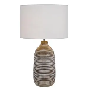 Nastro Ceramic Base Table Lamp by Telbix, a Table & Bedside Lamps for sale on Style Sourcebook