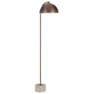 Ortez Terrazzo & Iron Floor Lamp, Bronze / White Terrazzo by Telbix, a Floor Lamps for sale on Style Sourcebook