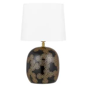 Wishes Ceramic Base Table Lamp, Black by Telbix, a Table & Bedside Lamps for sale on Style Sourcebook