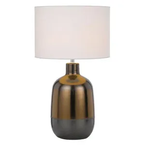 Arthur Ceramic Base Table Lamp, Rusty by Telbix, a Table & Bedside Lamps for sale on Style Sourcebook