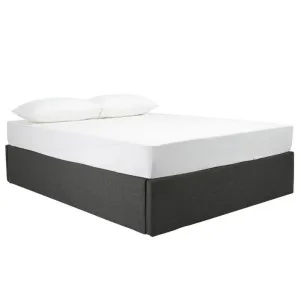 Milton Flush Bed Base Charcoal by James Lane, a Beds & Bed Frames for sale on Style Sourcebook
