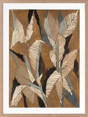 Geometric Gum Leaves I Framed Art Print by Urban Road, a Prints for sale on Style Sourcebook