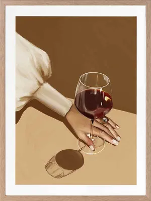 Glass of Shiraz Framed Art Print by Urban Road, a Prints for sale on Style Sourcebook