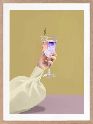 Purple Ink Gin Framed Art Print by Urban Road, a Prints for sale on Style Sourcebook