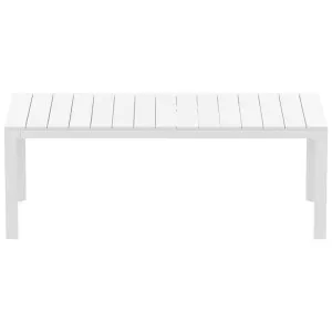 Siesta Atlantic Commercial Grade Outdoor Dining Table, 210/280cm, White by Siesta, a Tables for sale on Style Sourcebook