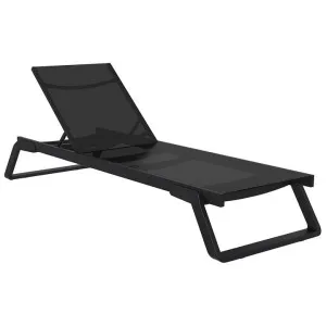Siesta Tropic Commercial Grade Sunlounger, Black by Siesta, a Outdoor Sunbeds & Daybeds for sale on Style Sourcebook