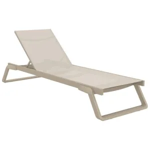 Siesta Tropic Commercial Grade Sunlounger, Taupe by Siesta, a Outdoor Sunbeds & Daybeds for sale on Style Sourcebook