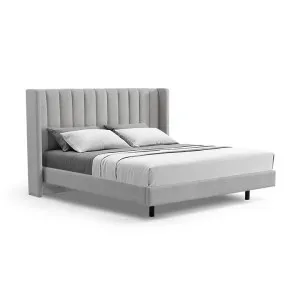 Hillsdale King Bed Frame - Spec Grey by Interior Secrets - AfterPay Available by Interior Secrets, a Beds & Bed Frames for sale on Style Sourcebook