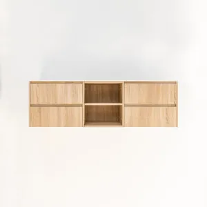 Addison 4-Drawer with Shelves 1614mm - White Ash Oak by ABI Interiors Pty Ltd, a Vanities for sale on Style Sourcebook