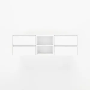 Addison 4-Drawer with Shelves 1614mm - White - 2 Cut-Outs by ABI Interiors Pty Ltd, a Vanities for sale on Style Sourcebook