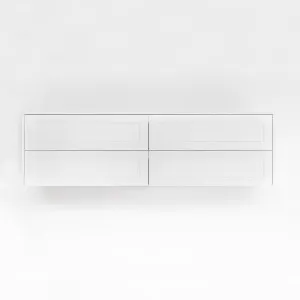 Addison 4-Drawer 1764mm - Shaker - Matte White - 1 Cut-Out by ABI Interiors Pty Ltd, a Vanities for sale on Style Sourcebook