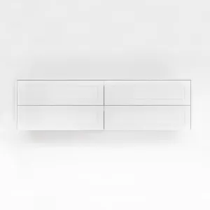 Addison 4-Drawer 1764mm - Shaker - Matte White - 2 Cut-Outs by ABI Interiors Pty Ltd, a Vanities for sale on Style Sourcebook