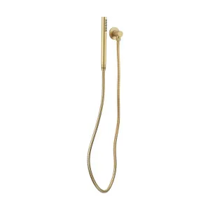 Aliro Round Hand Shower Set - Brushed Brass by ABI Interiors Pty Ltd, a Showers for sale on Style Sourcebook