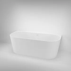 Azul Acrylic Back-to-Wall Freestanding Bath - Matte White 1650mm by ABI Interiors Pty Ltd, a Bathtubs for sale on Style Sourcebook