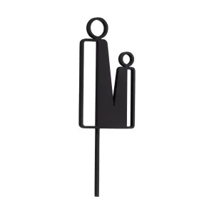 Parent Restroom Sign - 140mm - Matte Black by ABI Interiors Pty Ltd, a Outdoor Accessories for sale on Style Sourcebook