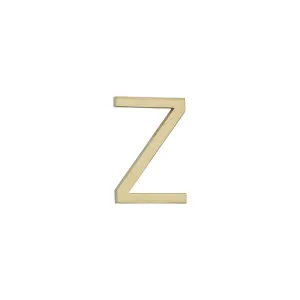 Z Letter - 60mm - Brushed Brass by ABI Interiors Pty Ltd, a Outdoor Accessories for sale on Style Sourcebook