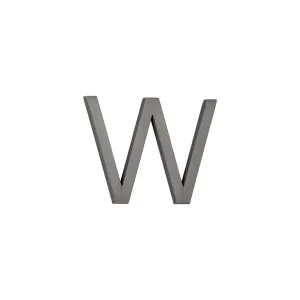 W Letter - 60mm - Brushed Gunmetal by ABI Interiors Pty Ltd, a Outdoor Accessories for sale on Style Sourcebook