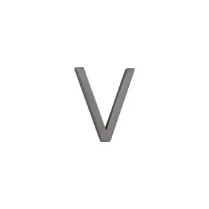 V Letter - 60mm - Brushed Gunmetal by ABI Interiors Pty Ltd, a Outdoor Accessories for sale on Style Sourcebook