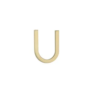 U Letter - 60mm - Brushed Brass by ABI Interiors Pty Ltd, a Outdoor Accessories for sale on Style Sourcebook