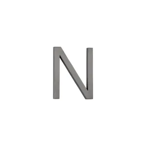 N Letter - 60mm - Brushed Gunmetal by ABI Interiors Pty Ltd, a Outdoor Accessories for sale on Style Sourcebook