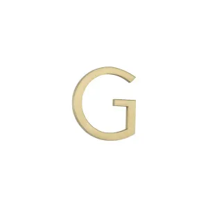 G Letter - 60mm - Brushed Brass by ABI Interiors Pty Ltd, a Outdoor Accessories for sale on Style Sourcebook