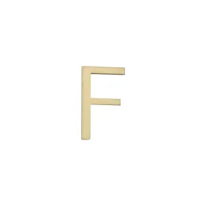 F Letter - 60mm - Brushed Brass by ABI Interiors Pty Ltd, a Outdoor Accessories for sale on Style Sourcebook