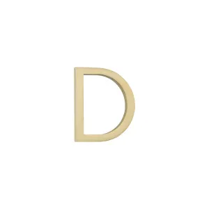 D Letter - 60mm - Brushed Brass by ABI Interiors Pty Ltd, a Outdoor Accessories for sale on Style Sourcebook
