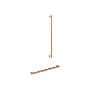 Aliro Accessible Shower Grab Rail Set - Brushed Copper by ABI Interiors Pty Ltd, a Showers for sale on Style Sourcebook