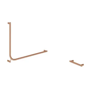 Aliro Accessible 90° Grab Rail - Brushed Copper by ABI Interiors Pty Ltd, a Bathroom Accessories for sale on Style Sourcebook