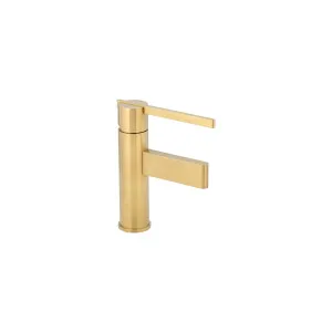 Aliro Accessible Basin Mixer - Brushed Brass by ABI Interiors Pty Ltd, a Bathroom Taps & Mixers for sale on Style Sourcebook