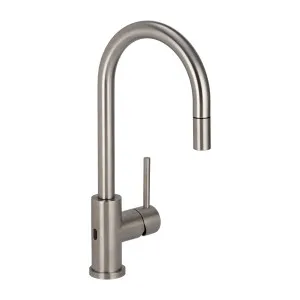 Elysian Sensor Commercial Pull-Out Kitchen Mixer - Stainless Steel by ABI Interiors Pty Ltd, a Kitchen Taps & Mixers for sale on Style Sourcebook