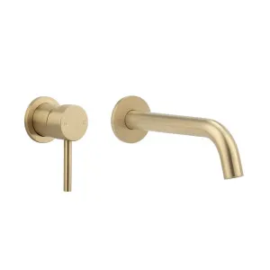 Sola Minimal Mixer & Spout Set - Brushed Brass by ABI Interiors Pty Ltd, a Outdoor Accessories for sale on Style Sourcebook