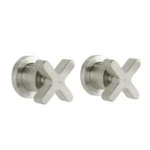 Cross - Assembly Taps - Brushed Nickel by ABI Interiors Pty Ltd, a Bathroom Taps & Mixers for sale on Style Sourcebook