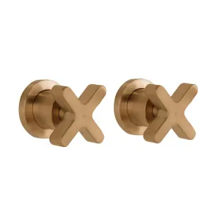 Cross - Assembly Taps - Brushed Copper by ABI Interiors Pty Ltd, a Bathroom Taps & Mixers for sale on Style Sourcebook