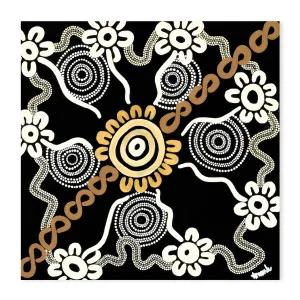 Kali Tracking , By Bilura Watu by Gioia Wall Art, a Aboriginal Art for sale on Style Sourcebook