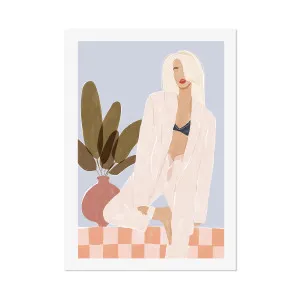 Too Lazy To Yoga , By Ivy Green Illustrations by Gioia Wall Art, a Prints for sale on Style Sourcebook