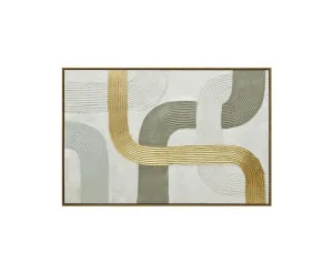Hand Painted Abstract Pattern Wall Art Canvas 80cm x 120cm by Luxe Mirrors, a Artwork & Wall Decor for sale on Style Sourcebook