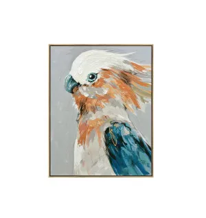 Hand Painted Cerulean Gaze Wall Art Canvas 90cm x 60cm by Luxe Mirrors, a Artwork & Wall Decor for sale on Style Sourcebook
