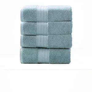 Renee Taylor Brentwood Low Twist 4 Piece Gray Mist Bath Towel Pack by null, a Towels & Washcloths for sale on Style Sourcebook